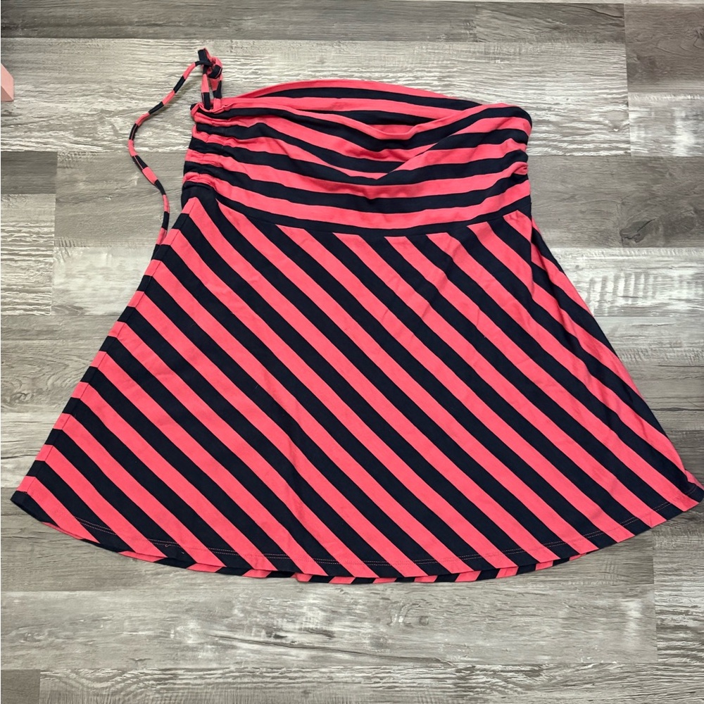 Patagonia Skirt Medium Lithia Striped OrganicCotton/ Tencel Skirt Pink